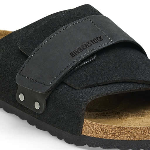 Kyoto Black Suede/Nubuck Leather Narrow