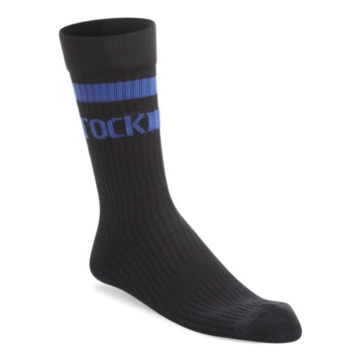 Cotton Crew Stripe Black/Blue