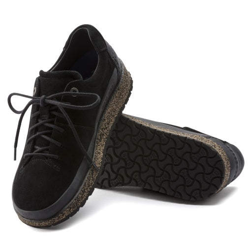 Honnef Low Black Suede Leather Regular