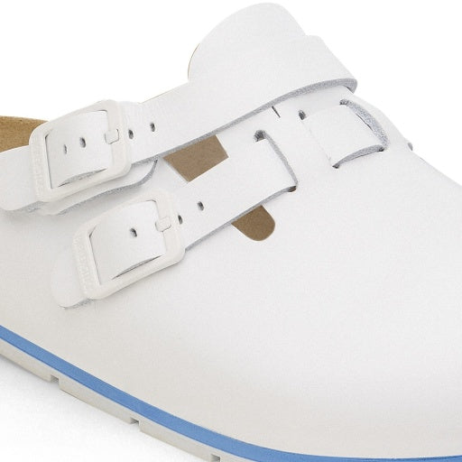 Kay Pro White PU Coated Natural Leather Narrow