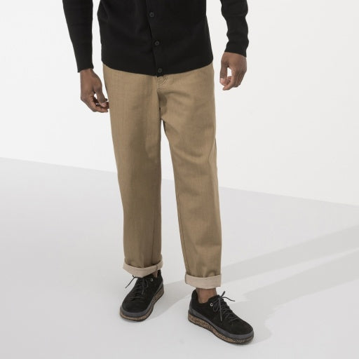 Honnef Low Black Suede Leather Narrow