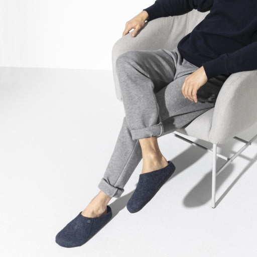 Zermatt Dark Blue Wool Felt Narrow