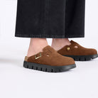 Boston Chunky Dark Tea Leather Narrow