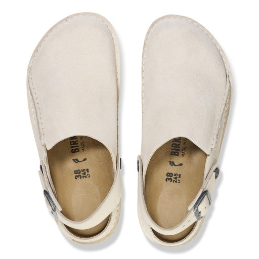 Lutry Eggshell Suede Leather Narrow