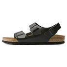 Milano Black Smooth Leather Narrow