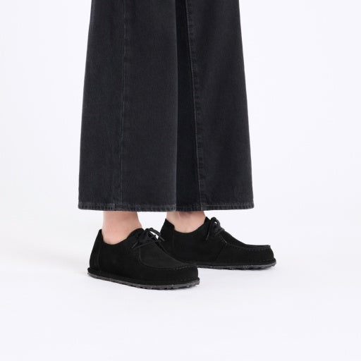 Utti Lace Black Suede Leather Regular