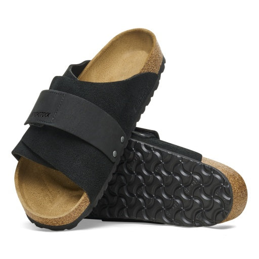 Kyoto Black Suede/Nubuck Leather Narrow