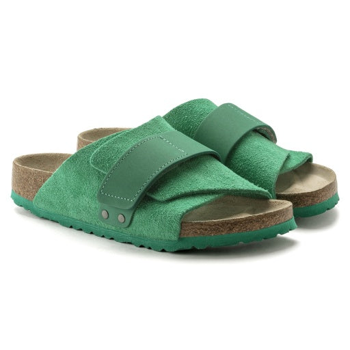 Kyoto Bold Green Suede/Nubuck Leather Narrow