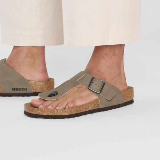 Safaga Desert Dust Vegan Espresso/Grey Taupe Birko-Flor Regular