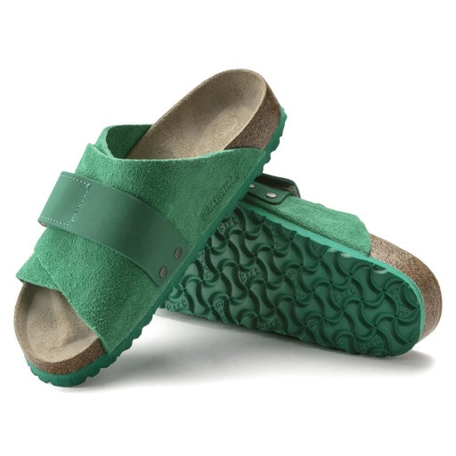 Kyoto Bold Green Suede/Nubuck Leather Narrow