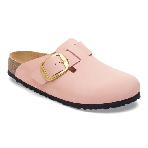 Boston Big Buckle Soft Pink Nubuck Leather Narrow