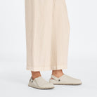 Lutry Eggshell Suede Leather Narrow