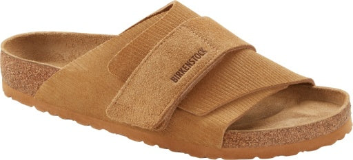 Kyoto Corduroy Cork Brown Embossed Suede Leather Narrow