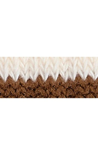 Cotton Crew Stripe Eggshell/Mink