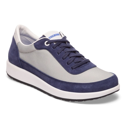 Honnef City Indigo/Stone Coin Nylon Mesh/Suede Leather Narrow