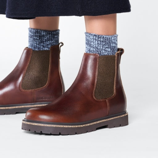 Highwood Slip On W Chocolate Natural Leather Narrow