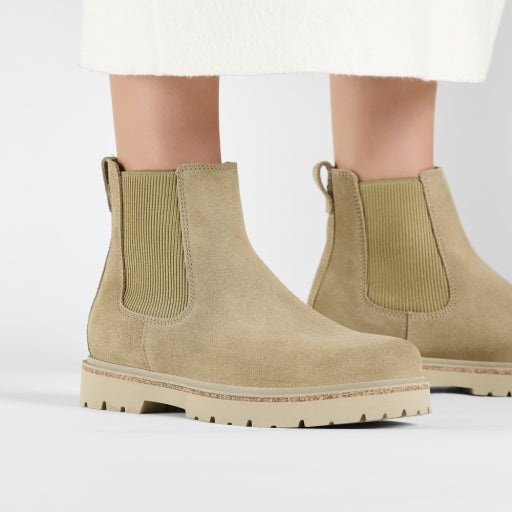 Highwood Slip On W Taupe Suede Leather Regular