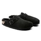 Boston Shearling Black Suede Leather/Shearling Narrow