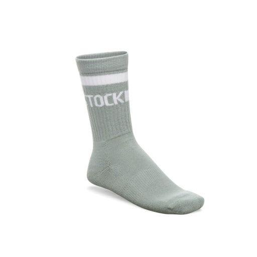 Cotton Crew Stripe Pure Sage/White