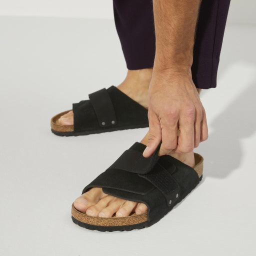 Kyoto Black Suede/Nubuck Leather Narrow