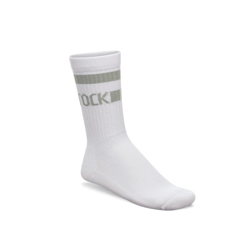 Cotton Crew Stripe White/Pure Sage