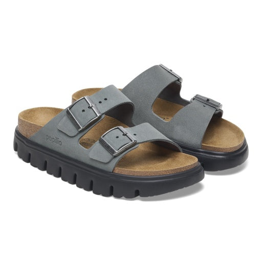 Arizona Chunky Basalt Grey Suede Leather Narrow