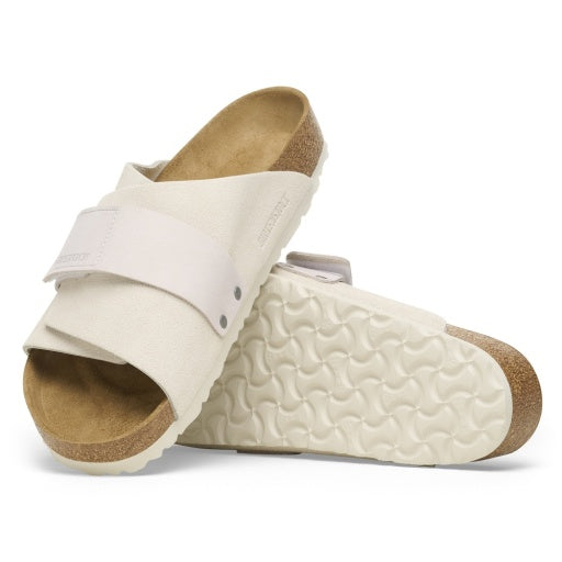 Kyoto Antique White Suede/Nubuck Leather Narrow