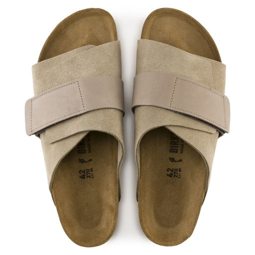 Kyoto Taupe Suede/Nubuck Leather Narrow
