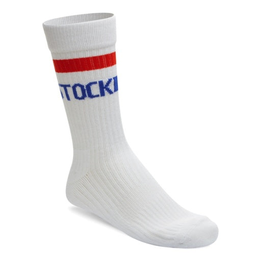 Cotton Crew Stripe White/Red/Blue