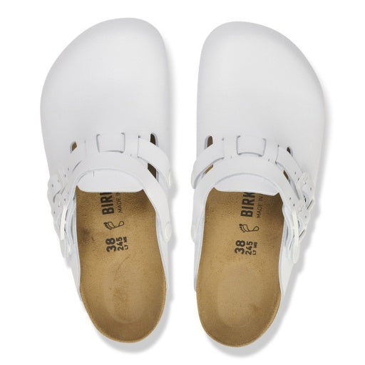 Kay Pro White PU Coated Natural Leather Narrow