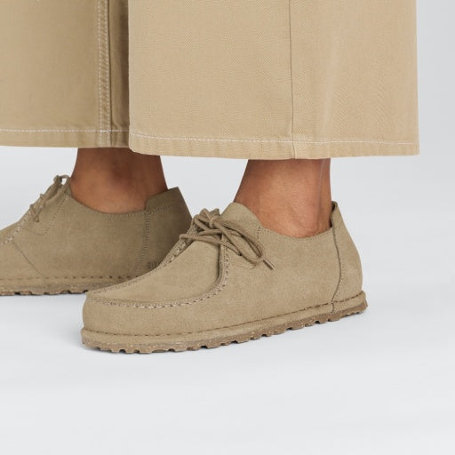 Utti Lace Grey Taupe Suede Leather Regular