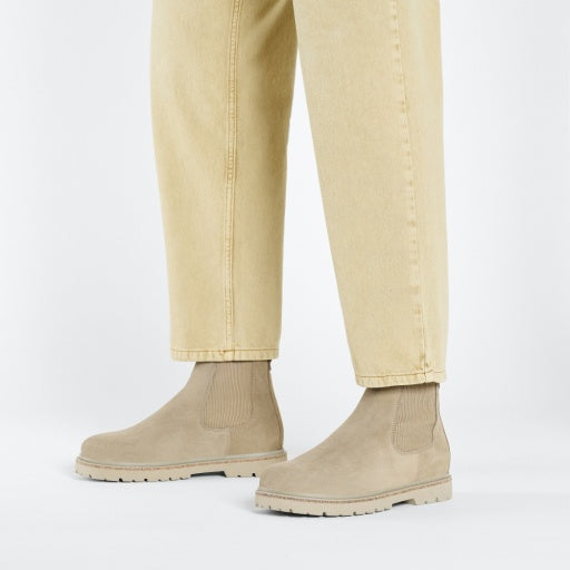 Highwood Slip On M Taupe Suede Leather Regular