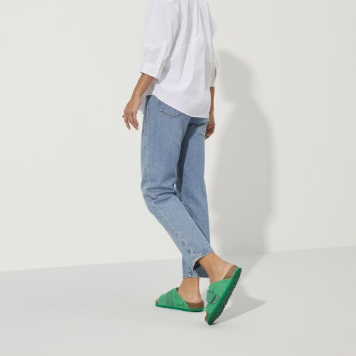 Kyoto Bold Green Suede/Nubuck Leather Narrow