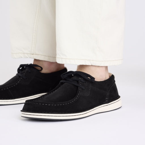 Pasadena Black Suede Leather Regular