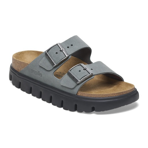 Arizona Chunky Basalt Grey Suede Leather Narrow