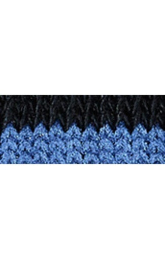 Cotton Crew Stripe Black/Blue