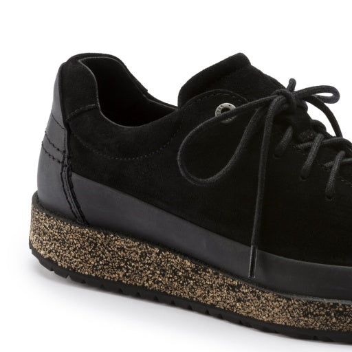 Honnef Low Black Suede Leather Regular