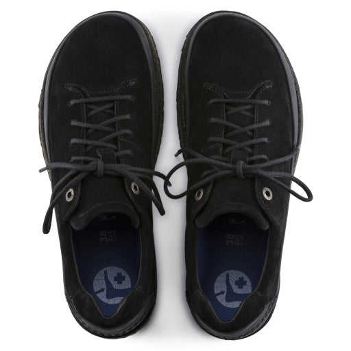 Honnef Low Black Suede Leather Regular