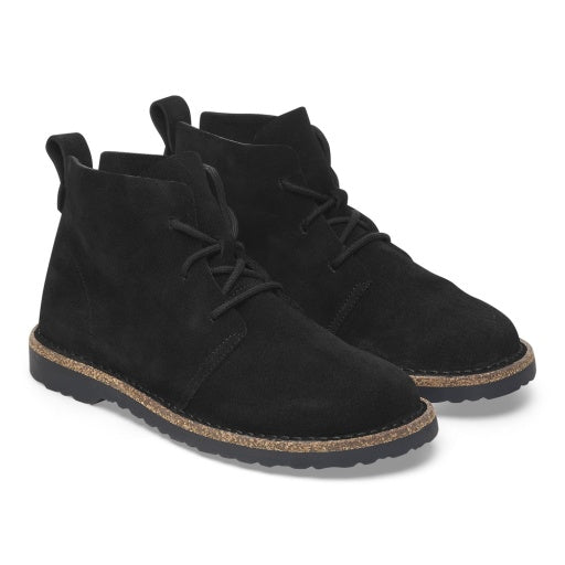 Uppsala Mid Black Suede Leather Regular