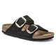 Arizona Big Buckle Black Nubuck Leather Regular